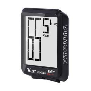 WEST BIKING Wireless Bicycle Computer Large Digital Bike Computer Odometer Speedometer Bike Waterproof LCD Backlight
