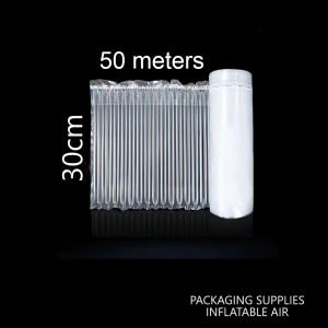 50meters Inflatable Air Column packaging Roll Air Column Bag Protective Bubble Wrap Packaging Gifts Wrap Air bubble Tube Air Cusion