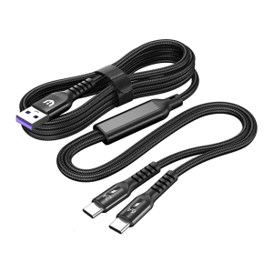 Multi Charging Cable USB to USB C Charger Cable 2 in 1 Multiple Charging Cord with Type C Connectors for Tablet