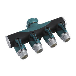 4 Way ท่อในสวน Splitters 3/4 สายยางฉีดน้ำเพื่อการเกษตรก๊อกน้ำในสวนอะแดปเตอร์