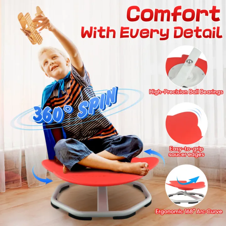 ⭐️บริการจัดส่งในพื้นท้อง⭐️เก้าอี้หมุนสำหรับเด็กที่นั่งหมุน360 ° เก้าอี้ ...