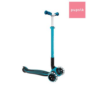 Globber Ace Lights Foldable Scooter (LED Wheels) - Aqua