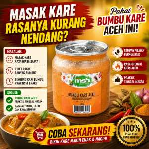 Bumbu Kare Aceh Asli 190 gr Bumbu Kare Aceh Premium Bumbu Kare Aceh Rempah Alami