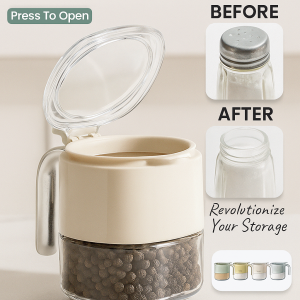 Home Light Luxury Sealed Seasoning Jar Press Type Leakproof Vinegar Bottle Soy Sauce Bottle