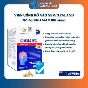 NZ NEURO MAX (Hàng nhập khẩu) - Viên uống hỗ trợ não bộ từ New Zealand.
