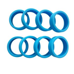 LIGHTER 8pcs สีสันสดใส ผ้าคลุมล้อกระเป๋าเดินทาง ตัดเสียงรบกวน ดูดซับแรงกระแทก ผ้าคลุมป้องกันล้อกระเป๋าเดินทาง สากลสากลสากล ป้องกันการสึกหรอ ปลอกล้อเลื่อนซิลิโคนแบบเงียบ การเดินทางการเดินทาง