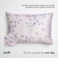 Vỏ gối nằm lụa TENCEL cao cấp SEN ĐÁ 50x70 45x65 cm họa tiết, áo gối giữ độ ẩm bảo vệ làn da, ko ma sát nâng niu mái tóc. 