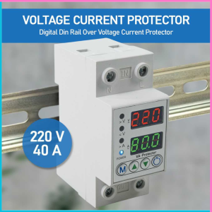 COD Cepat BEVAV MCB Digital Din Rail Over Voltage Current Protector 220V 40A / Pelindung Arus dan Tegangan Proteksi Tegangan Berlebih Digital - VAP-2P