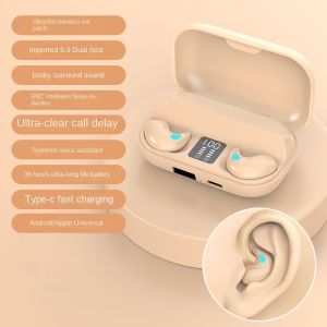 Tai nghe bluetooth TWS X57 Tai nghe không dây 5.3 với tai nghe không dây âm trầm giảm tiếng ồn khi ngủ bền bỉ Ruija