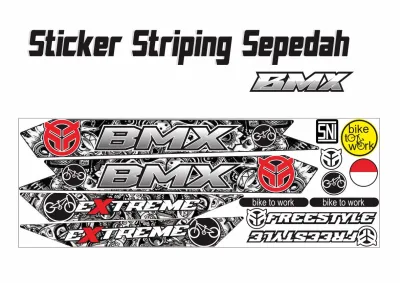 STRIPING VARIASI BIKE SEPEDA STIKER MOTIF LIS SEPEDAH STIKER UNIVERSAL MTB / BMX MOTIF RACING SIMPLE STIKER BIKE ALL STRIPING