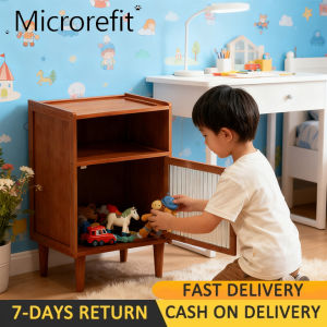 Multi Scene Small Nightstand Single Door Brown Traditional Cabinet  Easy to Maintain Bedside Table