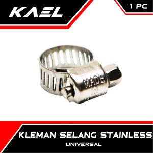 KLEM SELANG STAINLESS STEEL Ukuran 1/2 7/8 1 1/4 Inch-Inci 2 5/8 4 3/4 5 Kleman-Pengencang-Pengikat Hose Clamp Air-Gas-Kompor Stainles-SS