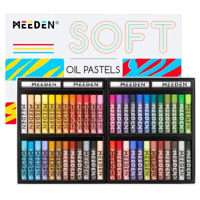 MEEDEN Soft Oil Pastels Set: 48/72 Colors Oil Pastels for Artists Beginners Adults Teachers - Vibrant Oil Pastel Crayons for Art Painting & Drawing Blending Layering Shading