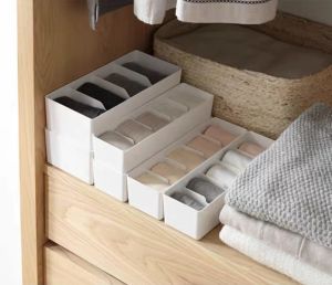 Home Signature Wardrobe Organizers Underwear Storage Box Household Underpants Socks Plastic Storage Desktop Drawer Organizer Box