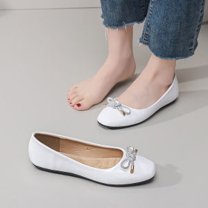 Womens Elegant Slip-on Soft-sole Anti-slip Flat Shoes BX37