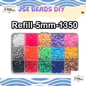 DIY Perler Beads Fuse Beads Kit Toy 5mm Big Beads 11000 PCS 3D Craft with Accessoires for Kids Adults Chirdren  Educational Toy