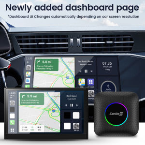 Wireless Carplay Android Auto AIกล่องทีวีบลูทูธอัจฉริยะโมดูลWiFi 2.4 + 5G Android 13.0 8 + 128GB/4 + 64GB