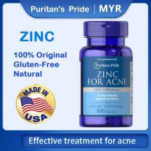 Puritans Pride Zinc for Acne 100 Tablets (For clearer skin) EXP:05/27