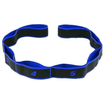 LINKENER 8 Section Yoga Stretching Belt Digital Elasticity Dance Tension Band Yoga Pull Strap