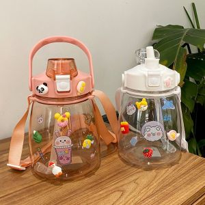 Botol Minum Seliya / Tempat Minum Tali Anak-Anak Trendi 1300ml BPA FREE 7301
