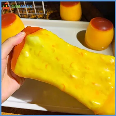 CANAMEK Pudding căng thẳng bóng Squishy thực phẩm hình bóp Fidget cảm giác đồ chơi cho ADHD trẻ em người lớn văn phòng giải nén Quà Tặng