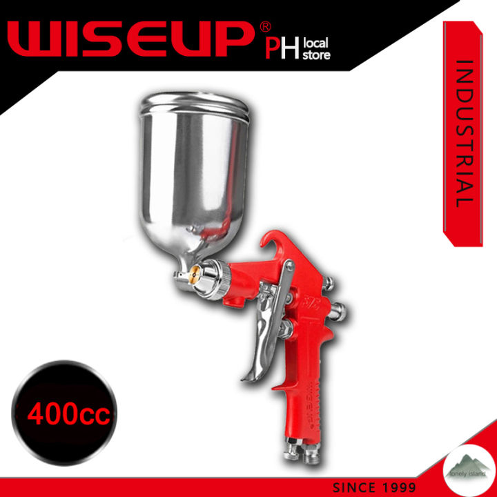 WISEUP 400CC Portable Wall Car Pneumatic Spray Gun Paint Sprayers