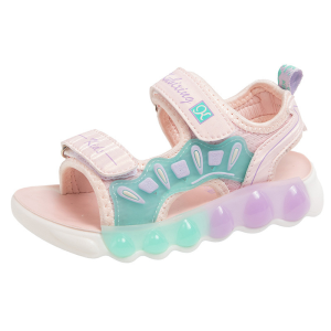 GS30215 Sandal Anak Laki-laki dan Perempuan Rekreasi Siswa Solid Lembut Sandal Pantai