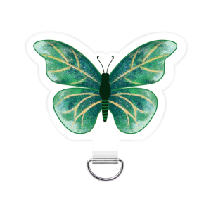 Trao đổi dây đeo điện thoại clip phim hoạt hình bướm kế hoạch kẹp kim loại nhựa cho các phụ kiện an toàn phụ dễ dàng vệ sinh