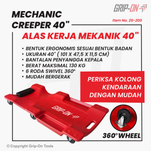 Grip-On Mechanic Creeper 40 Inch Alas Kerja Mekanik / Alas Periksa Kolong Kendaraan 40 Inch