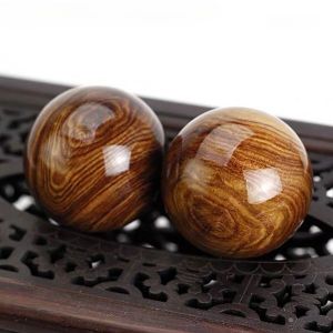 Combo 2 Quả Bi Gỗ Lăn Tay Mát Xa ( Gỗ hương Gỗ Thơm Gỗ Cẩm ) Giúp Chống Mỏi Toàn Diện HAHANCO