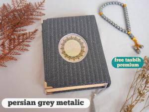 ( Tidak bisa costum nama ) Al-Quran A5 Glitter Persian Free Tasbih Premium