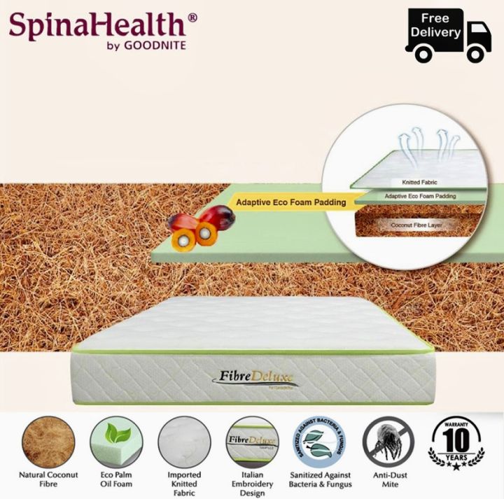 [ FREE DELIVERY ] Goodnite FIBRE DELUXE 5/8 inch Coconut Fibre Mattress