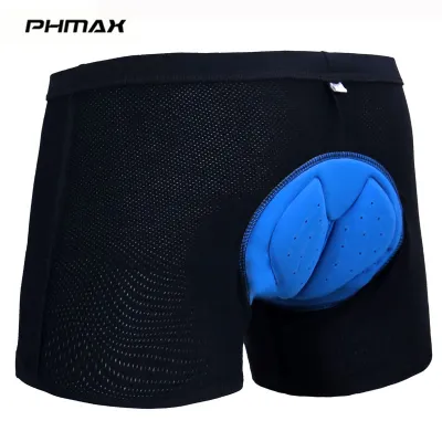 PHMAX ชุดชั้นในฤดูร้อนสำหรับปั่นจักรยานกันกระแทกกางเกงขาสั้นปั่นจักรยานเสือภูเขากางเกงตาข่ายระบายอากาศสำหรับผู้ชาย