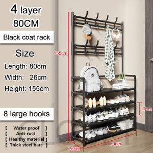 Clothes Hat Hangers Shoe Rack Multi-ayer Shoe Rack Simple Floor Shoes and Hat Racks Load-bearing Living Room Organizer Shelf