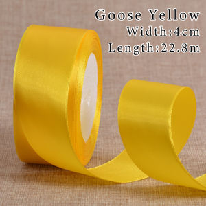 【4cm/22meters】 Gift Ribbon Gift Candy Box Packaging Ribbon Baking Decoration Belt Handmade Ribbon Webbing Satin Ribbon
