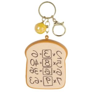 NEEUJ ฟื้นตัวช้า พวงกุญแจโดราเอมอน หยิก จี้ ของเล่นบีบโดรายากิ น่ารัก สร้างสรรค์ กระเป๋าใส่กุญแจรูปขนมปังหน่วยความจำ ตกแต่งกระเป๋าเป้