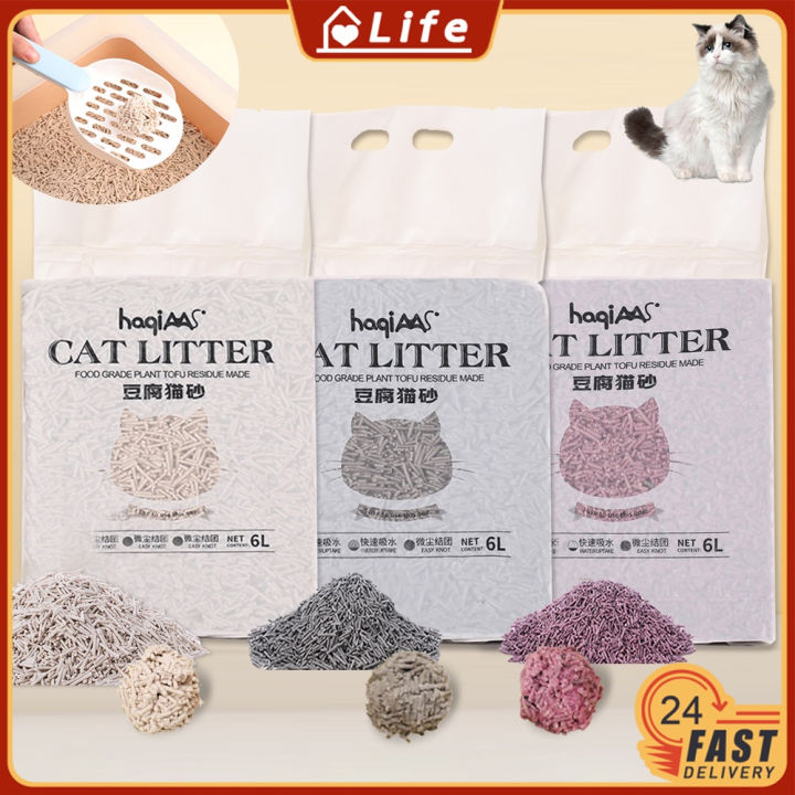 Tao Tao Pets 6L Fast Clumping Cat Litter Tofu Cat Litter Sand Pasir Kucing Wangi Tofu Litter Cat
