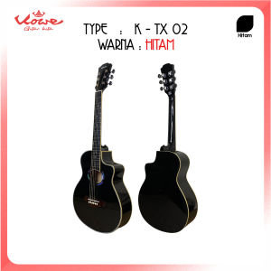 Gitar Kowe Akustik Elektrik K - TX 02 Ukuran 3/4 String Free Packing Kayu dan Bergaransi
