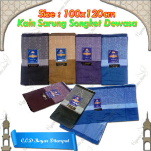 Sarung Songket Dewasa untuk sholat-Kain Sarung Motif Songket-Vegasus Store(COD)