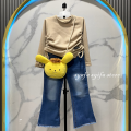 SETELAN CUTBRAY ANAK PEREMPUAN / KAOS KNIT SERUT ANAK  / CELANA CUTBRAY JEANS ANAK USIA 1-12 TAHUN. 