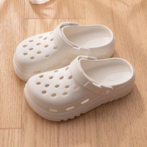 [Free Shipping] 2026 Beach Sandals Summer Perforated Sandals New Styles For Women Non-Slip Design For Women Thick-Soled Sandals For Outdoor Wear Closed-Toe Slippers For Women