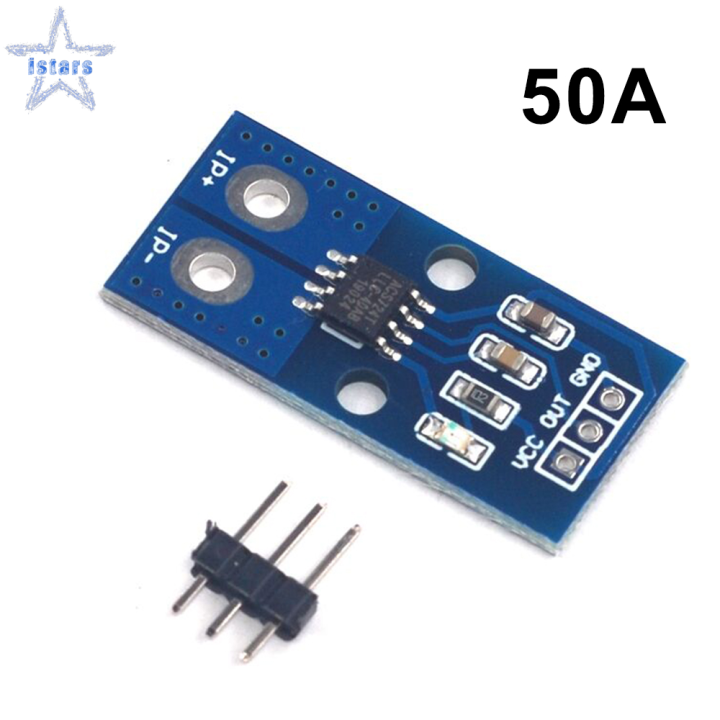 ACS724 Hall Current Sensor Module DC AC 40A 50A Range Current Detection ...