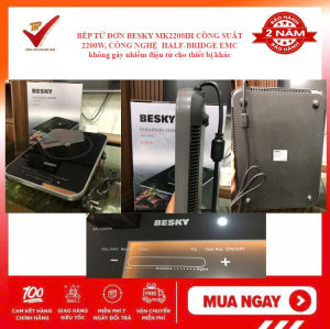 (HÀNG MỚI VỀ) Bếp từ đơn NHẬT BẢN BESKY MK2200ih - Công suất 2200W-Bảo hành 24 tháng - Nút bấm điện tử
