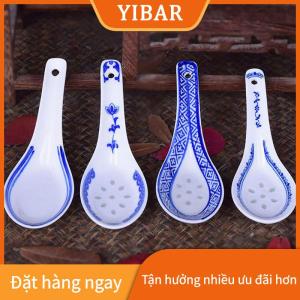 YIBAR 1 cái muỗng gốm Trung quốc súp muỗng khuấy súp thìa cho súp và gạo nhà bếp