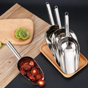 Sendok Skop Es Batu Stainless Tebal  / Sekop Es /Sekop Tepung /Sekop Beras Stainless 8 INCH 9INCH 10INCH