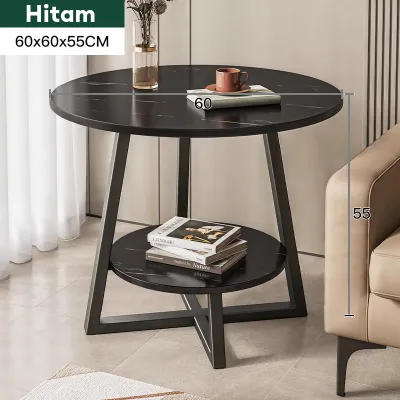 Meja Tamu Meja Bulat Minimalis Meja Ruang Tamu Meja Kopi Aesthetic Coffee Table