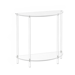 Practical Clelar Acrylic Two Tiers Side Table Organizers for Living Room or Bedroom Multipurpose and Sturdy Designs