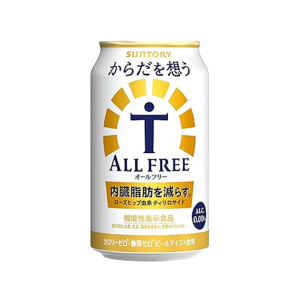 Suntory All Free For Body/Tomorrow Non-Alcoholic Beer 350ml Can Alcohol-free