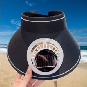 COVIEEZB Lưới Mũ chống nắng mùa hè Chống nắng Thoáng khí Mũ quạt năng lượng  trời Di động USB / Nguồn năng lượng  trời Mũ rộng vành chống nắng Hoạt động mùa hè