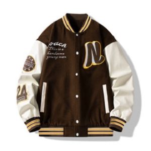 NP Men’s Korea style Jackets Varsity Jacket Casual Bomber Jacket #1